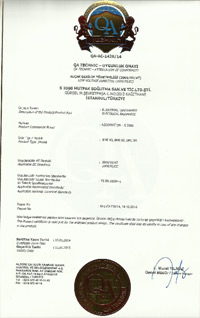 S2000 QA Technic quality certificate