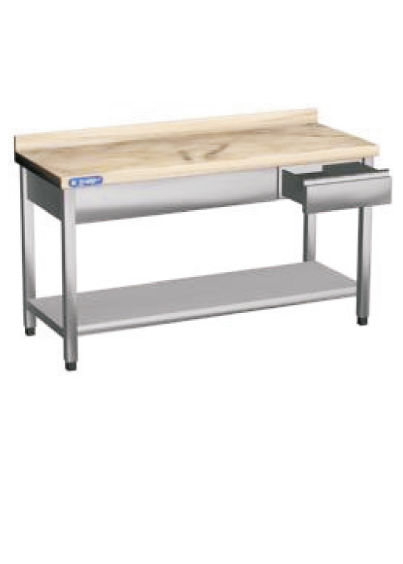 Mermer tablalı, sırtlı, taban raflı, çekmeceli - MTR-090