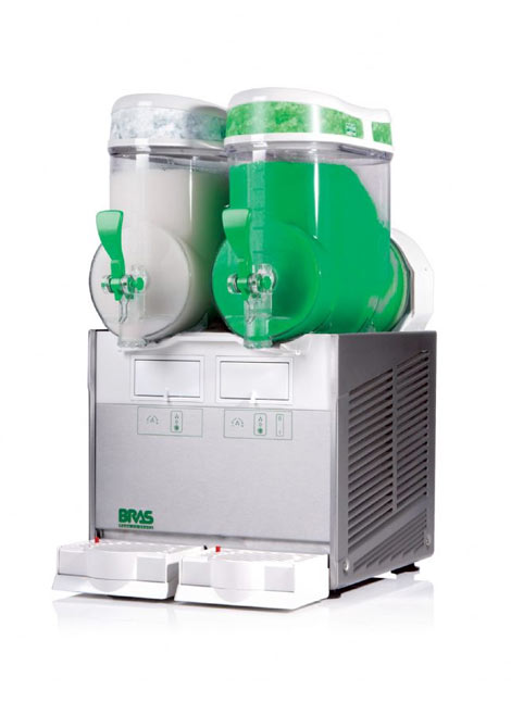 Bras Double Bowl Ice Slush Dispenser