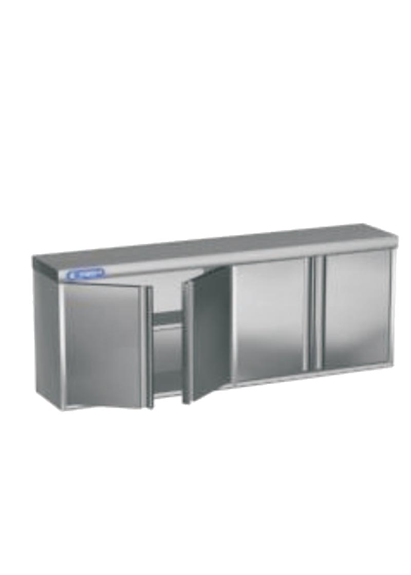Wall Cabinet with intermediate shelf and flush doors