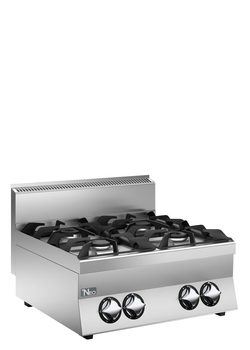 600 Series 4 Open Burner On Gas Cooker
