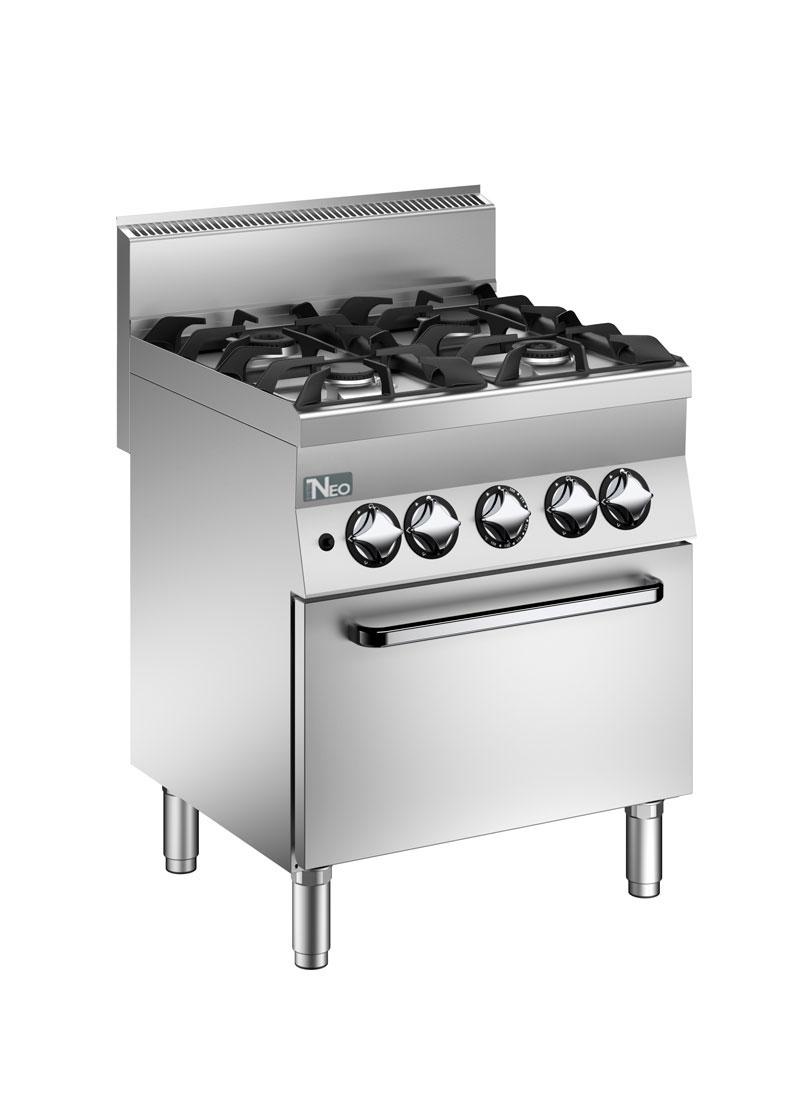 600 Series 4 Open Burner On Electric Oven