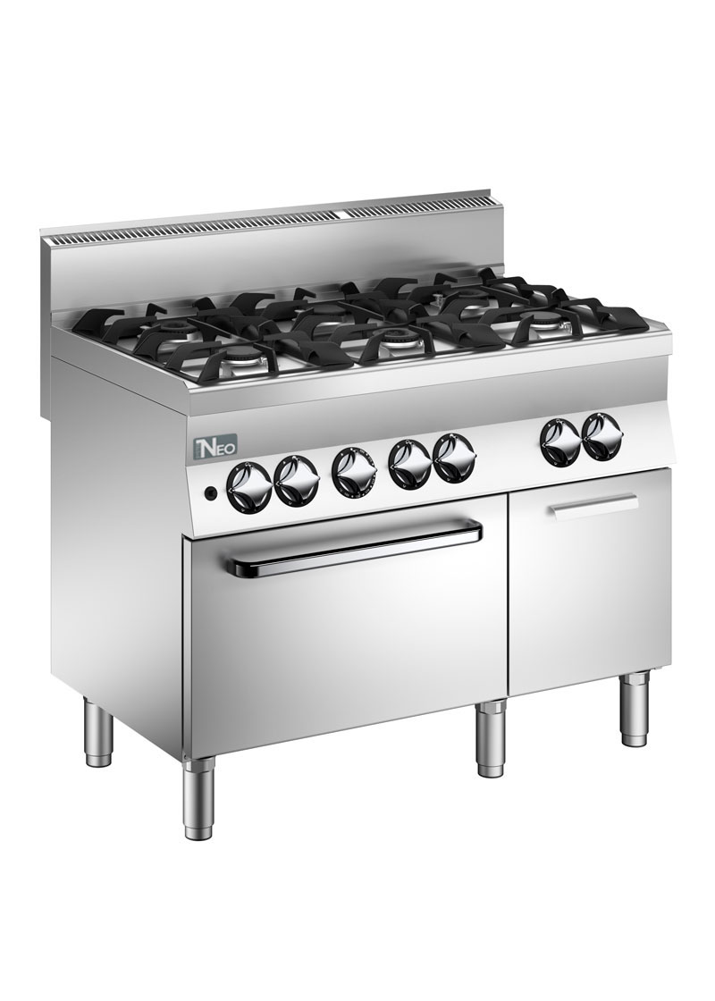 600 Series 6 Open Burner On Gas Oven