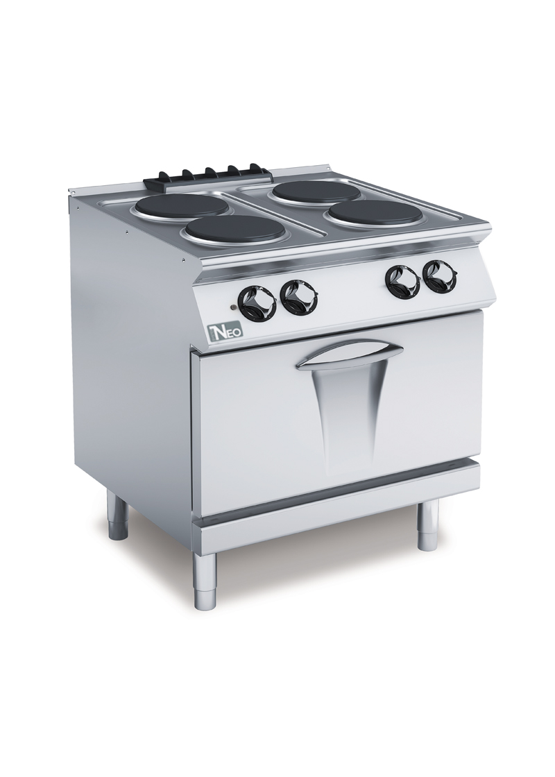 700 Series 4 Round Plates Elektric Cooker On Electric Oven
