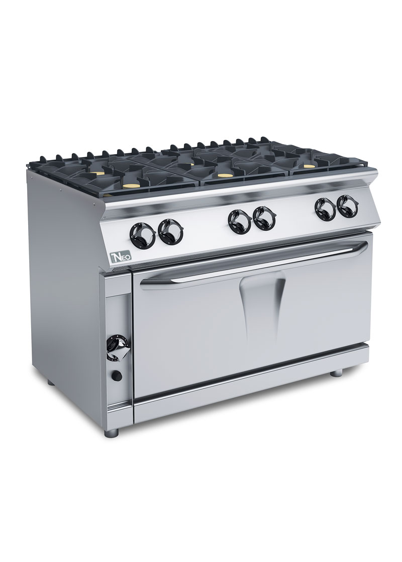 700 Series 6 Open Burner Maxi On Gas Oven
