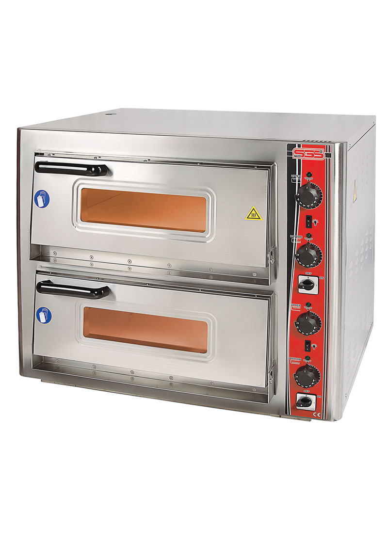 S2000 Elektrikli İki Katlı 4+4 lü Pizza Fırını - PO 6262DE