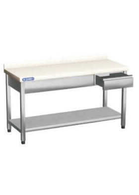 Wooden top, with bottom shelf and up stand, with drawer(60) - ATSR- 090