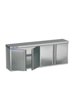 Wall Cabinet with intermediate shelf and flush doors DDK-090