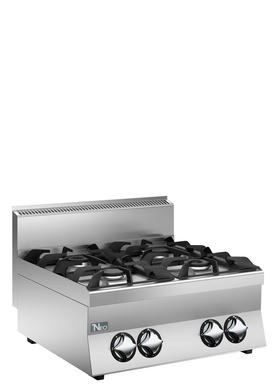 600 Series 4 Open Burner On Gas Cooker - 70x65x29,5 cm - C67G