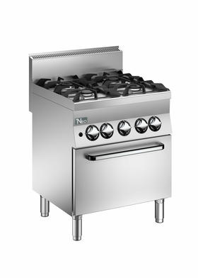 600 Series 4 Open Burner On Gas Oven 70x65x87 cm - C6FG7G