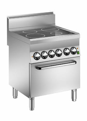600 Series Cooker With Glass Ceramic Hob and Electric Fan Oven 70x65x87 cm - V6FEV7E
