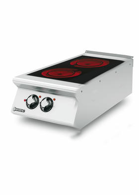 700 Series Ceramic Glass Cooker With 2 Heating Zones - 40x73x25 cm - CV74ET