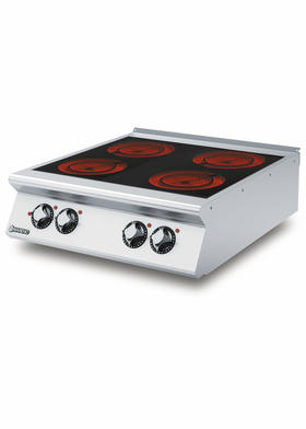 700 Series Ceramic Glass Cooker With 4 Heating Zones - 80x73x25 cm - CV78ET