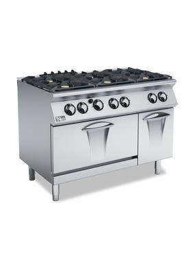 700 Series 6 Open Burner On Gas Oven 120x73x87 cm - PC712GFG