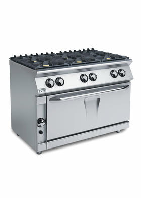 700 Series 6 Open Burner Maxi On Gas Oven - 120x73x87 cm - PC712GFGM
