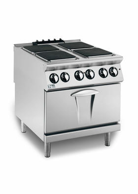 900 Series 4 Square Plates Elektric Cooker On Electric Oven - 80x90x87 cm - PC98EFEPQ