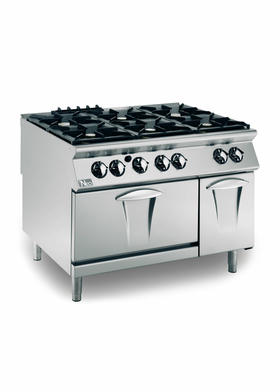 900 Series 6 Open Burner On Gas Oven - 120x90x87 cm - PC912GFG