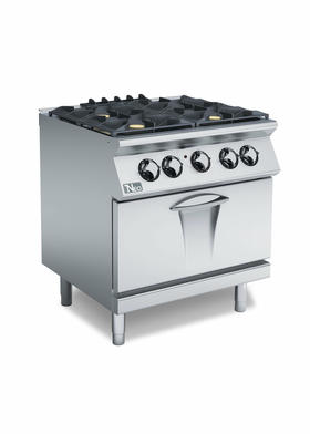 900 Series Gas Cookers 4 Open Burner On Electric Oven - 80x90x87 cm - NC9FE8G28