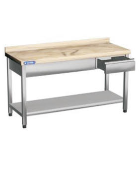 Marble top, with bottom shelf, up-stand and drawer MTR-190