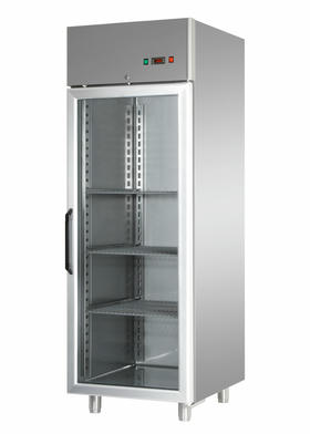 S2000 Upright Single Door Refrigerator With Glass Door - 500-1KC-NTV - 72x70x205 cm