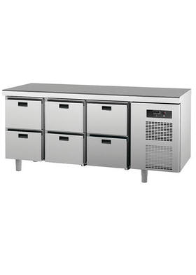 S2000 Tezgah Tip 6 Çekmeceli Soğuk Dolap - T-188-6C-NTV - 188x70x85 cm